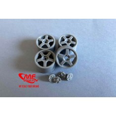 1/24 Enkei Tarmac Lancer EVO Rims and Hubs for Tamiya kits