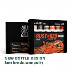 Oil Paint Set - Rust and Red Colours (6x 20ml)