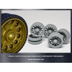 1/35 T-34/76 Spider Web Wheels w/Perforated Tyres (2017 Edition) for Dragon kits