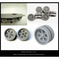 1/35 T-72/T-90 Road Wheels Set for Zvezda/Tamiya/Trumpeter/Meng Models (24pcs)