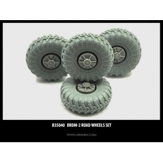 1/35 BRDM-2 Road Wheels Set for Dragon/Revell/Zvezda/Trumpeter kits (4pcs)