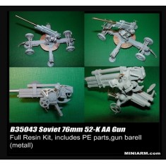 1/35 Soviet 76/85mm 52-K AA Gun w/Photoetch Parts (full resin kit)