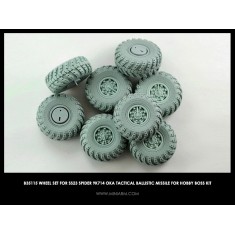 1/35 SS23 Spider 9K714 OKA Tactical Ballistic Missile Wheels Set for Hobby Boss kits