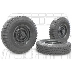 1/35 UAZ-452 Buhanka Sagged Wheel set (4pcs & extra)