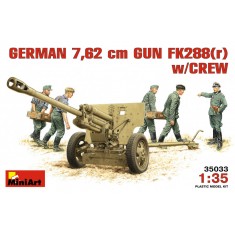 1/35 German 7.62cm Gun FK288 (r) w/Crew (Gun w/5 figures)