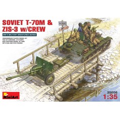 1/35 Soviet T-70M & ZiS-3 w/Crew 