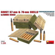 1/35 Soviet 57mm and 76mm Shells w/Ammo Boxes (6 Boxes)
