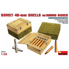 1/35 Soviet 45mm Shells w/Ammo Boxes (6 Boxes)