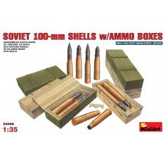 1/35 Soviet 100mm Shells w/Ammo Boxes (6 Boxes)