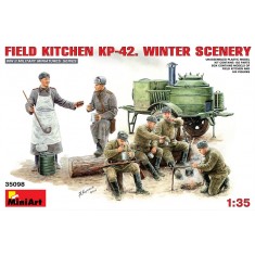 1/35 Field Kitchen KP-42 Winter Scenery with 6 figures