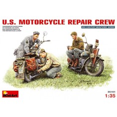 1/35 US Motorcycle Repair Crew (2 Motorcycles + 3 figures)