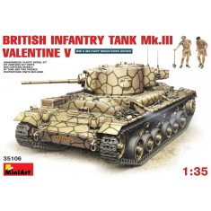 1/35 British Infantry Tank Mk.III Valentine V with 2 figures