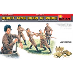 1/35 Soviet Tank Crew at work - Special Edition (5 figures+4 Ammo Boxes w/Shells)