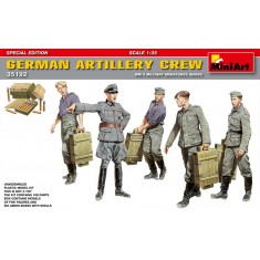1/35 German Artillery Crew - Special Edition (5 figures+6 Ammo Boxes w/Shells)