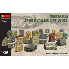 1/35 WWII German Jerry Cans Set (24pcs, 4 types, 2 assembling options)