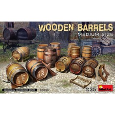1/35 Wooden Barrels #Medium Size (12pcs)
