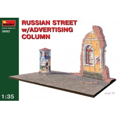 1/35 Russian Street w/Advertising Column (Base Size: 248mm x 158mm)