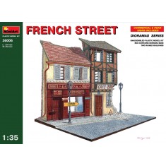 1/35 French Street (2 Ruined Buildings+Diorama Base, Base Size: 334mm x 252mm) 