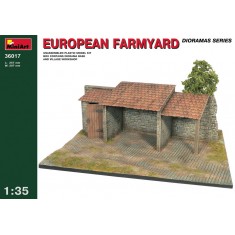 1/35 European Farmyard (Village Workshop+Diorama Base, Base Size: 257mm x 207mm)