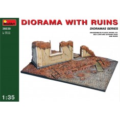 1/35 Diorama w/Ruins (Ruins+Diorama Base, Base Size: 238mm x 170mm)
