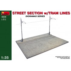 1/35 Street Section with Tram Lines (Length: 356mm, Width: 267mm)