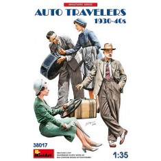 1/35 Auto Travellers 1930-40s (4 figures w/luggage)