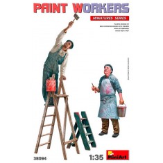 1/35 Paint Workers (2 figures) with Accessories