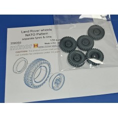 1/35 Land Rover 7.50 NATO Wheels (separate rims)