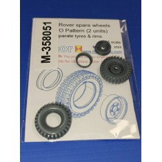 1/35 Land Rover 7.50 NATO Spare Wheels (2pcs, separate rims)