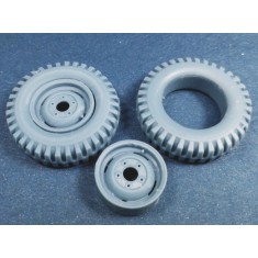 1/43 Land Rover 7.50 x 16 Military Pattern Wheels