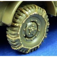 1/48 US 3/4 Ton 4x4 WC Truck Tyre Chains