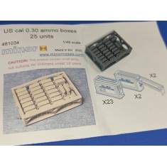 1/48 3D printed cal.0.30 Ammunition Boxes