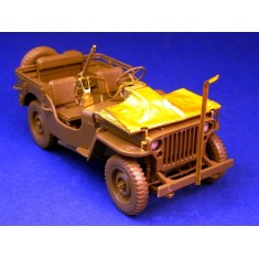 1/35 WWII US 1/4 ton 4x4 Truck Windshield Cover for Tamiya kit 