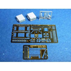 1/35 WWII US Halftrack SCR-510/610 Radio & FM-48 Bracket (3D printed resin & PE sheet)