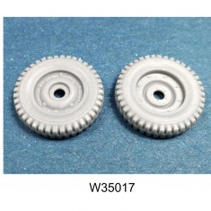 1/35 Jeep Spare Wheels 6.00x16 Military Pattern (2pcs)