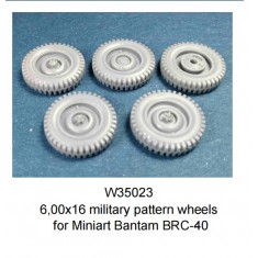 1/35 Bantam BRC-40 6.00x16 Military Pattern Wheels for MiniArt kits