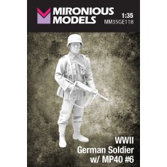 1/35 WWII German Soldier with MP40 #6