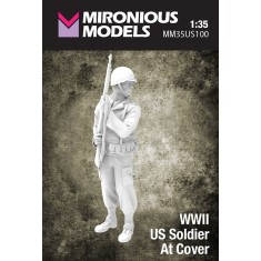 1/35 WWII US Soldier At Cover