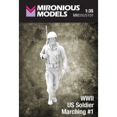 1/35 WWII US Soldier Marching #1