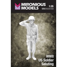 1/35 WWII US Soldier Saluting