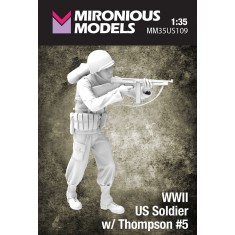 1/35 WWII US Soldier with Thompson #5