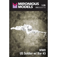 1/35 WWII US Soldier with Bar #3