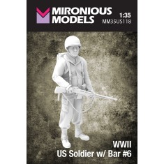 1/35 WWII US Soldier with Bar #6