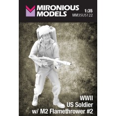 1/35 WWII US Soldier with M2 Flamethrower #2