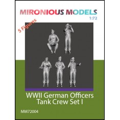 1/72 WWII German Officers Tank Crew Set I (5 figures)