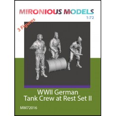 1/72 WWII German Tank Crew at Rest Set II (3 figures)