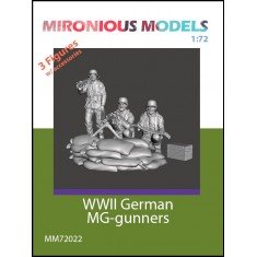 1/72 WWII German MG-gunners (3 figures with accessories)