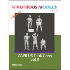 1/72 WWII US Tank Crew Set II (5 figures)