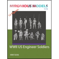 1/72 WWII US Engineer Soldiers (12 figures)