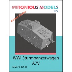 1/72 WWI Sturmpanzerwagen A7V Tank